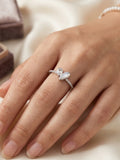 Duo Heart Shimmer Ring