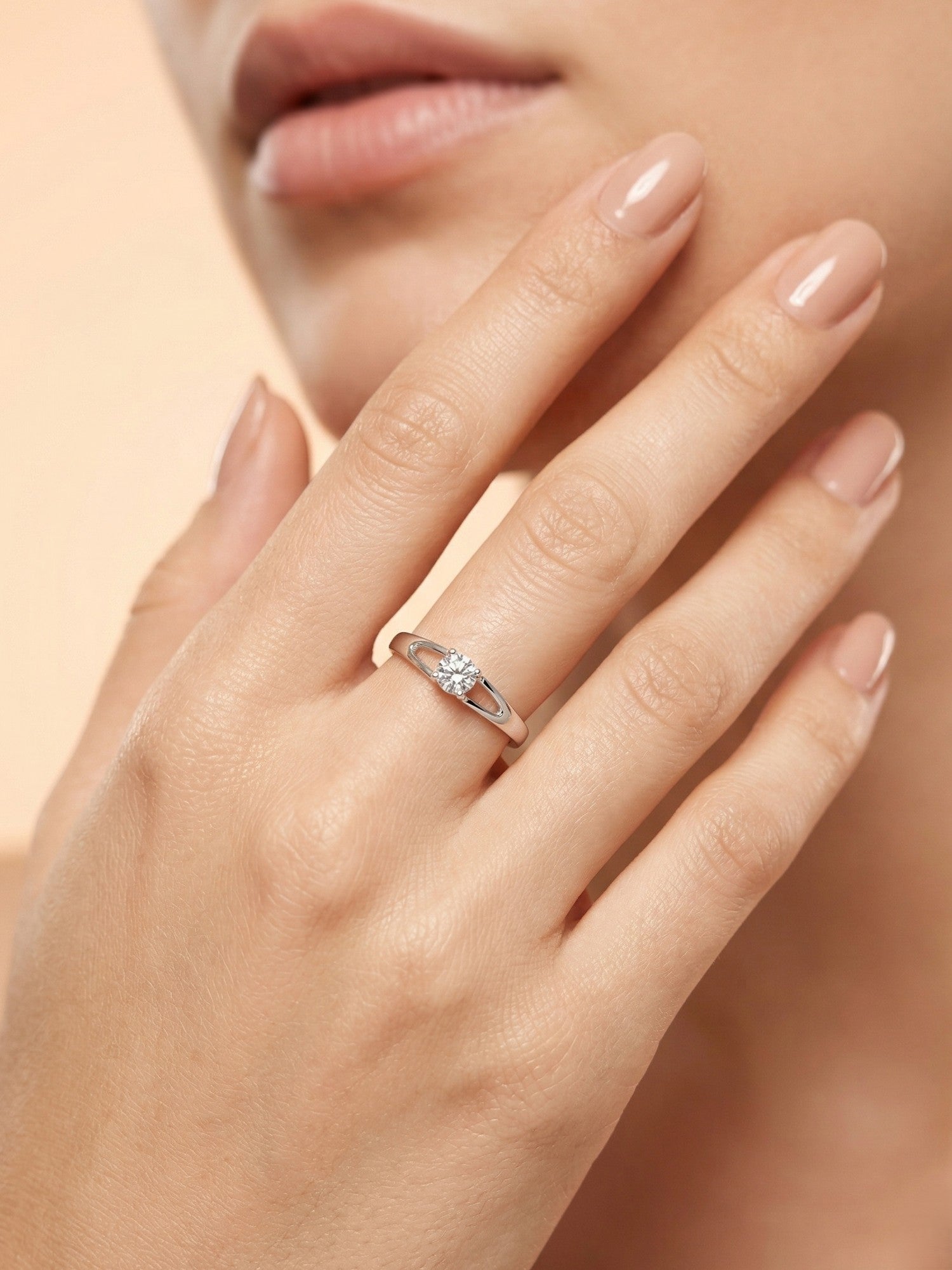 Split-Shank Solitaire Ring
