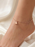 Roseate Celestial Star Charm Bead Anklet