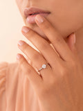 Silver Classic Minimalist Solitaire Ring