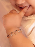 Roseate Celestial Heart & Star Noir Nazariya Bracelet for Kids