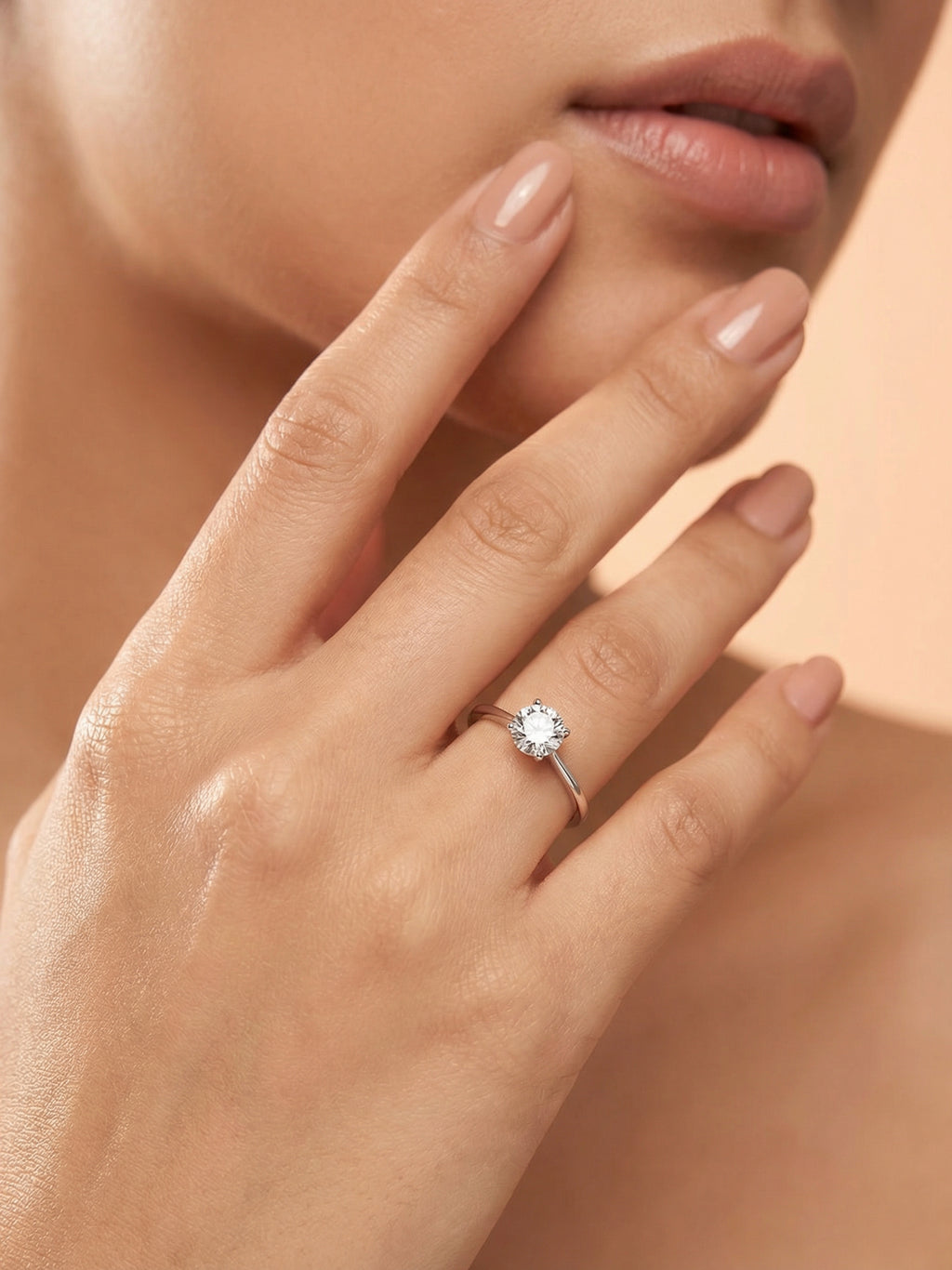 Classic Four-Prong Solitaire Ring