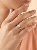 Split Shank Princess Solitaire Ring