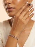 Silver Intricate Multi-Strand Mesh Bracelet