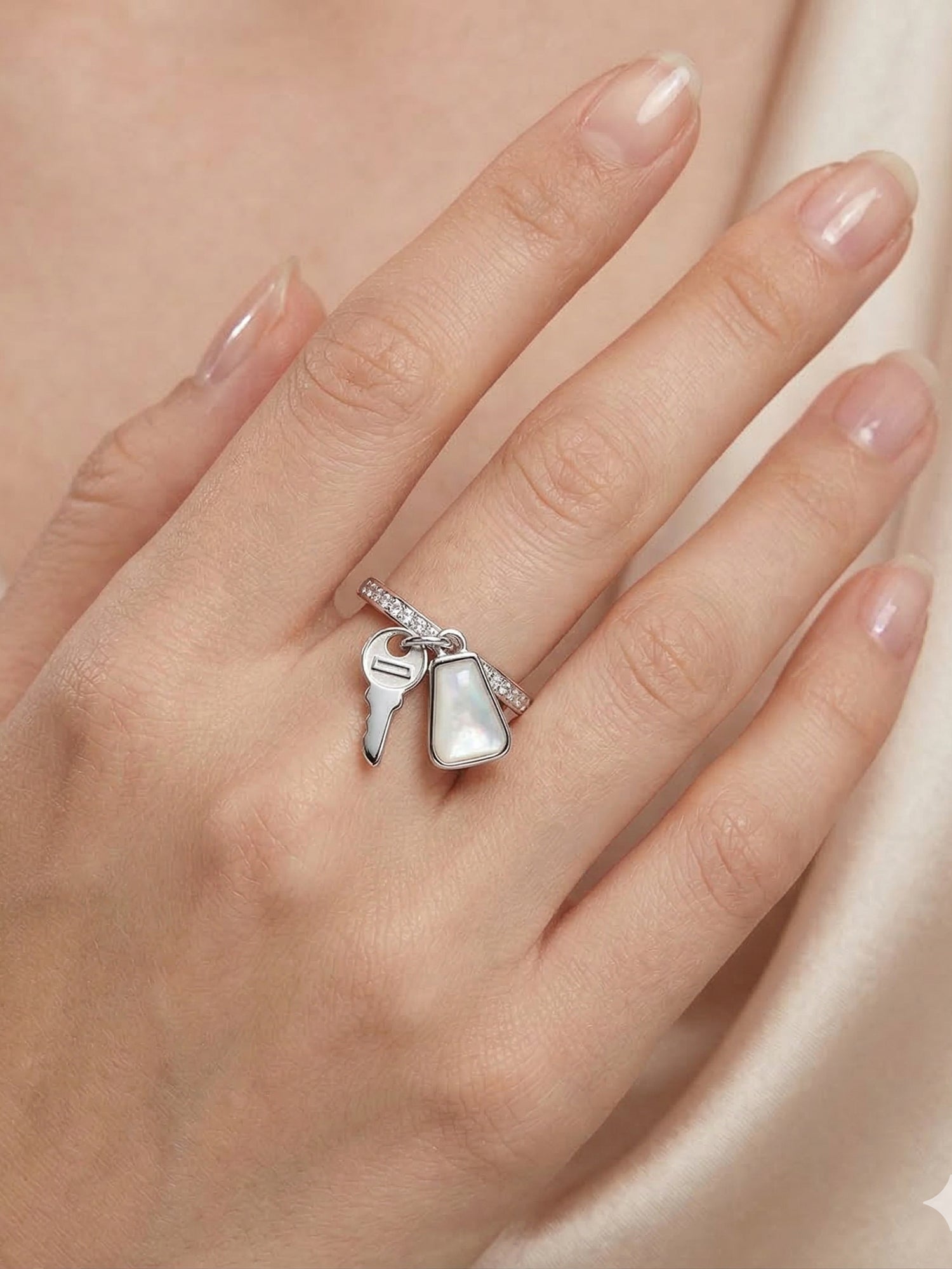 Key Luminous Charm Ring