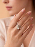 Opal Lock Adjustable Ring