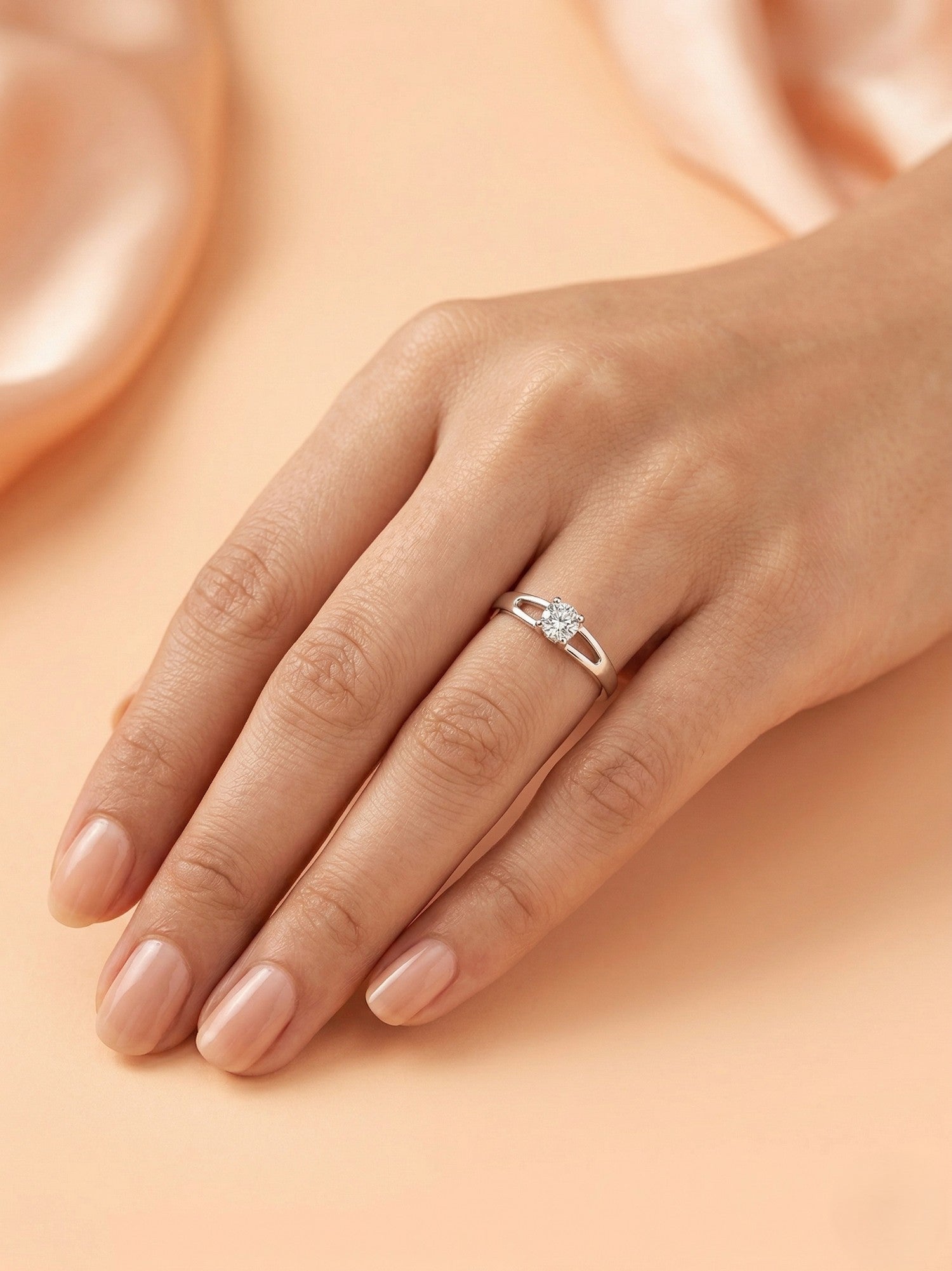 Split-Shank Solitaire Ring