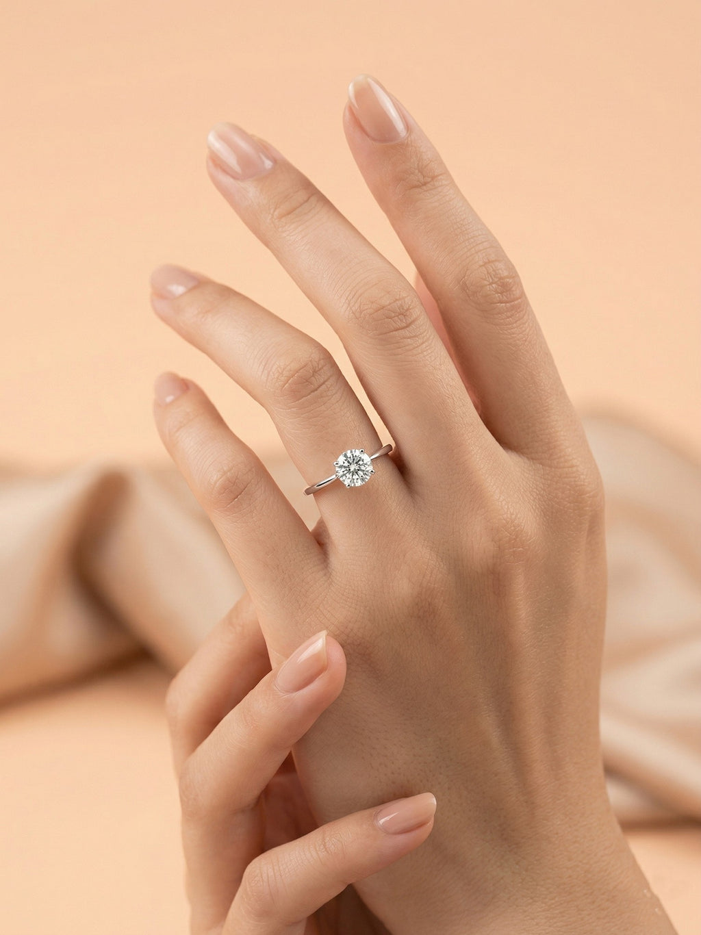 Classic Four-Prong Solitaire Ring
