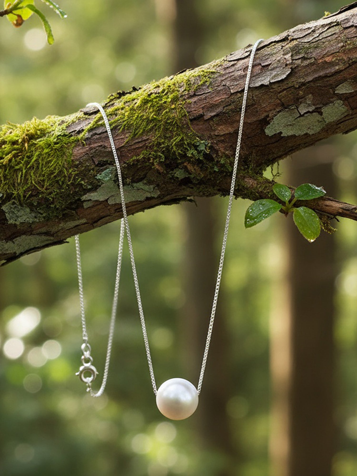 Levitating Pearl Pendant