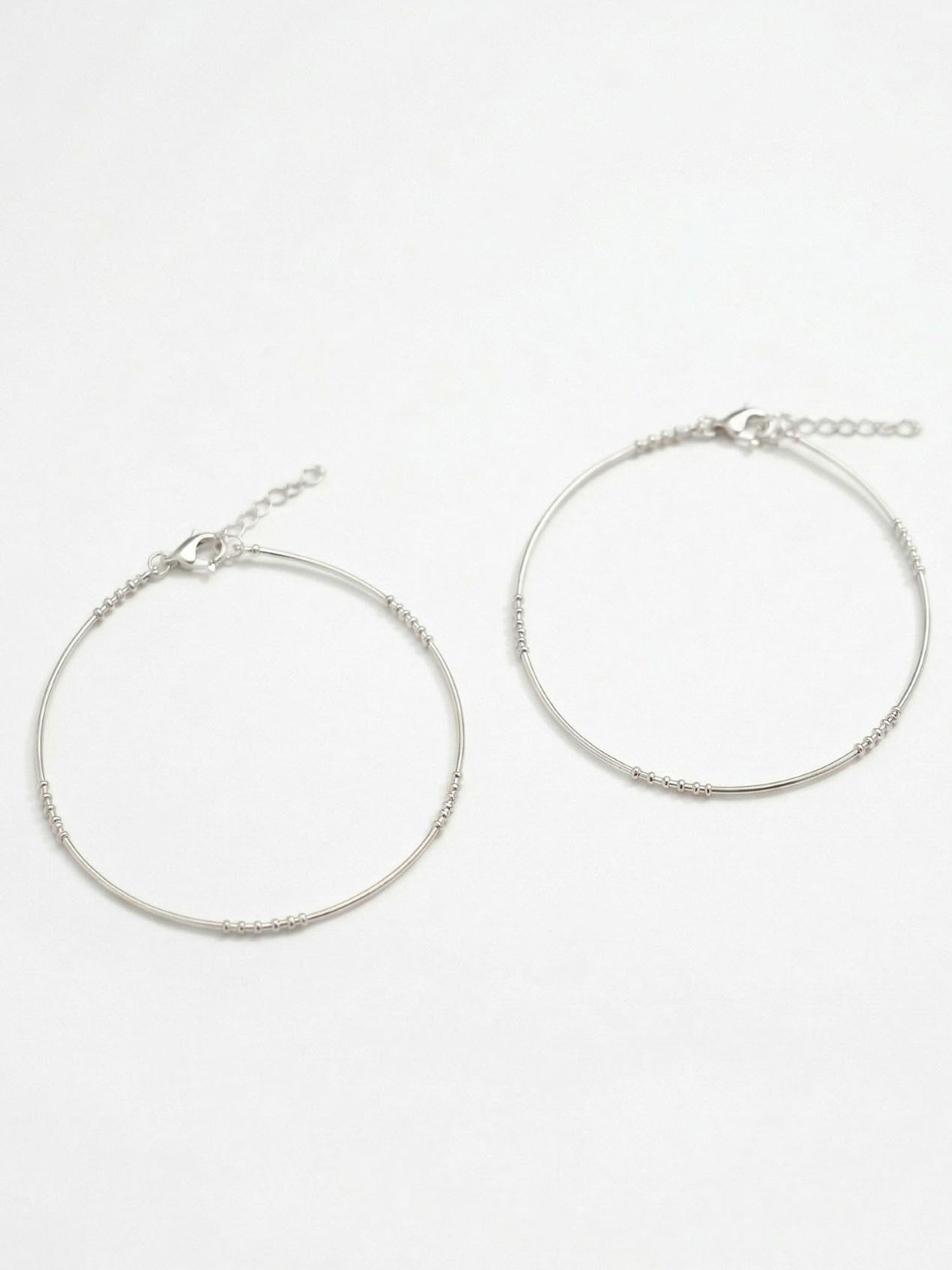 Starlight Morse Anklet Pair