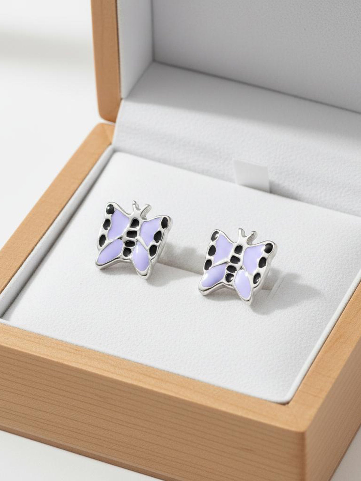 Papillon Enamel Studs