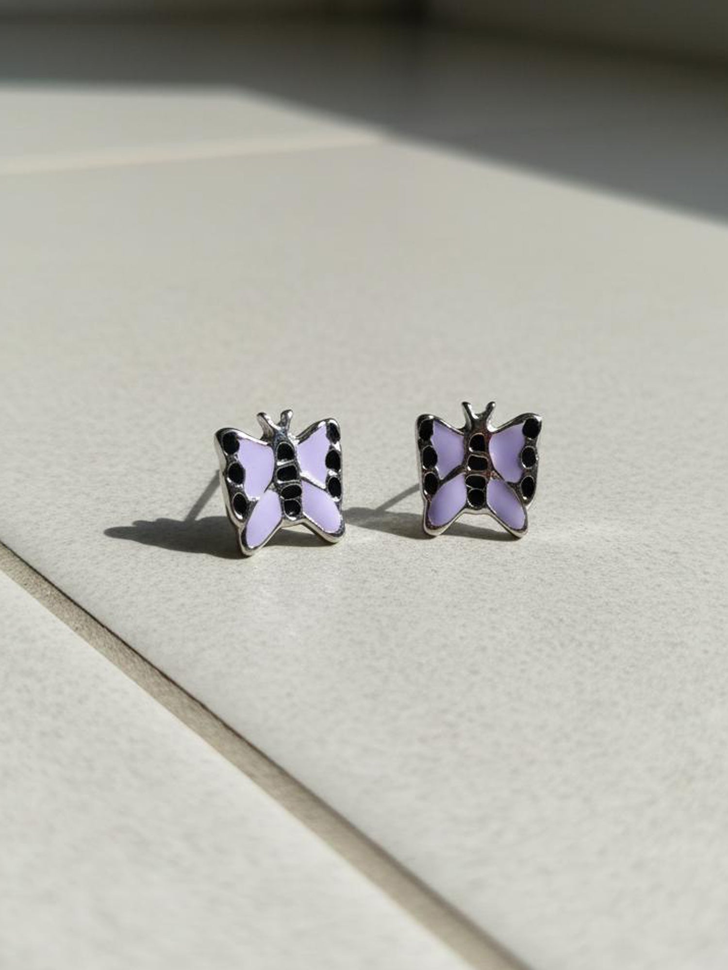 Papillon Enamel Studs