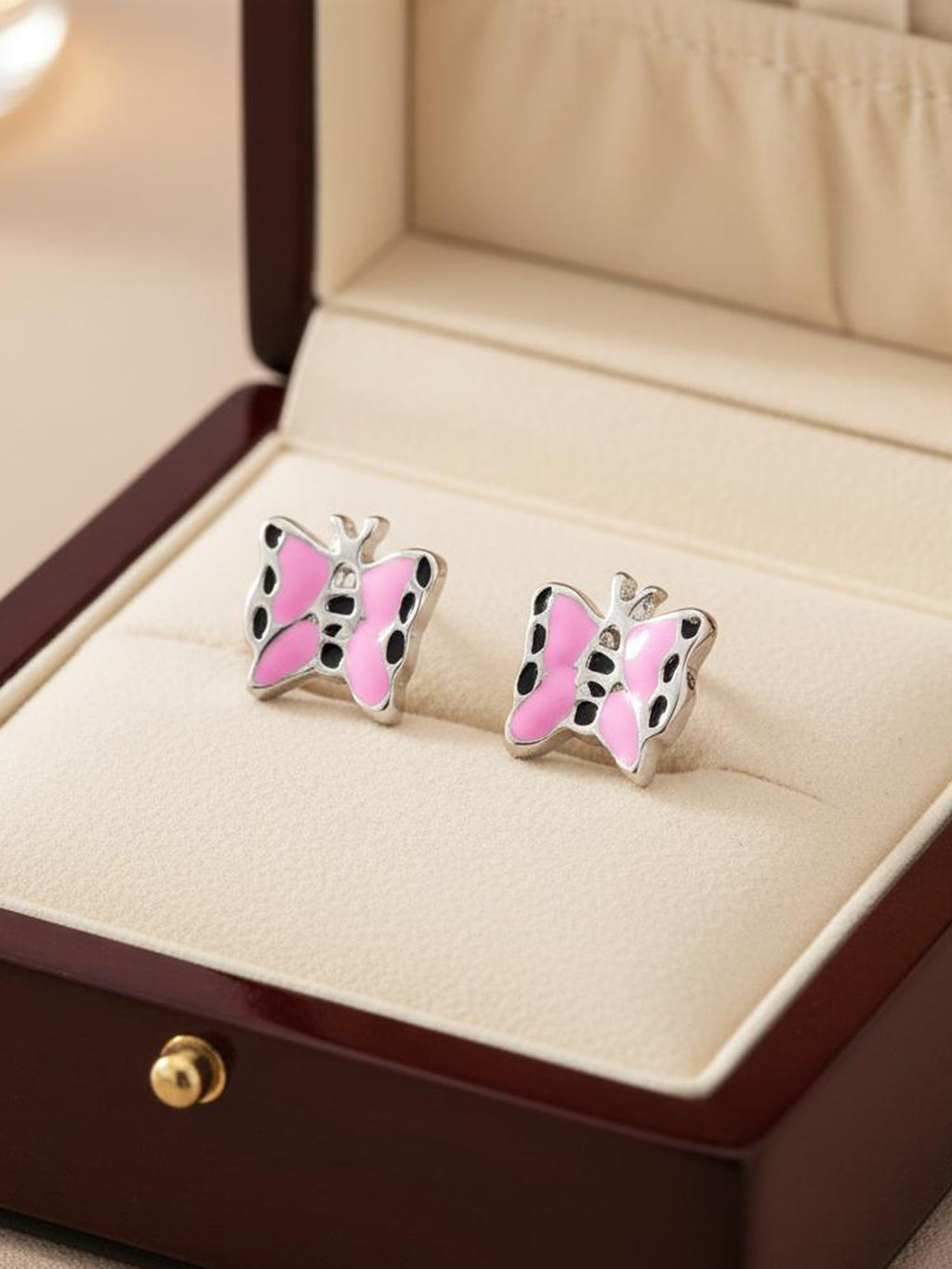 Papillon Enamel Studs