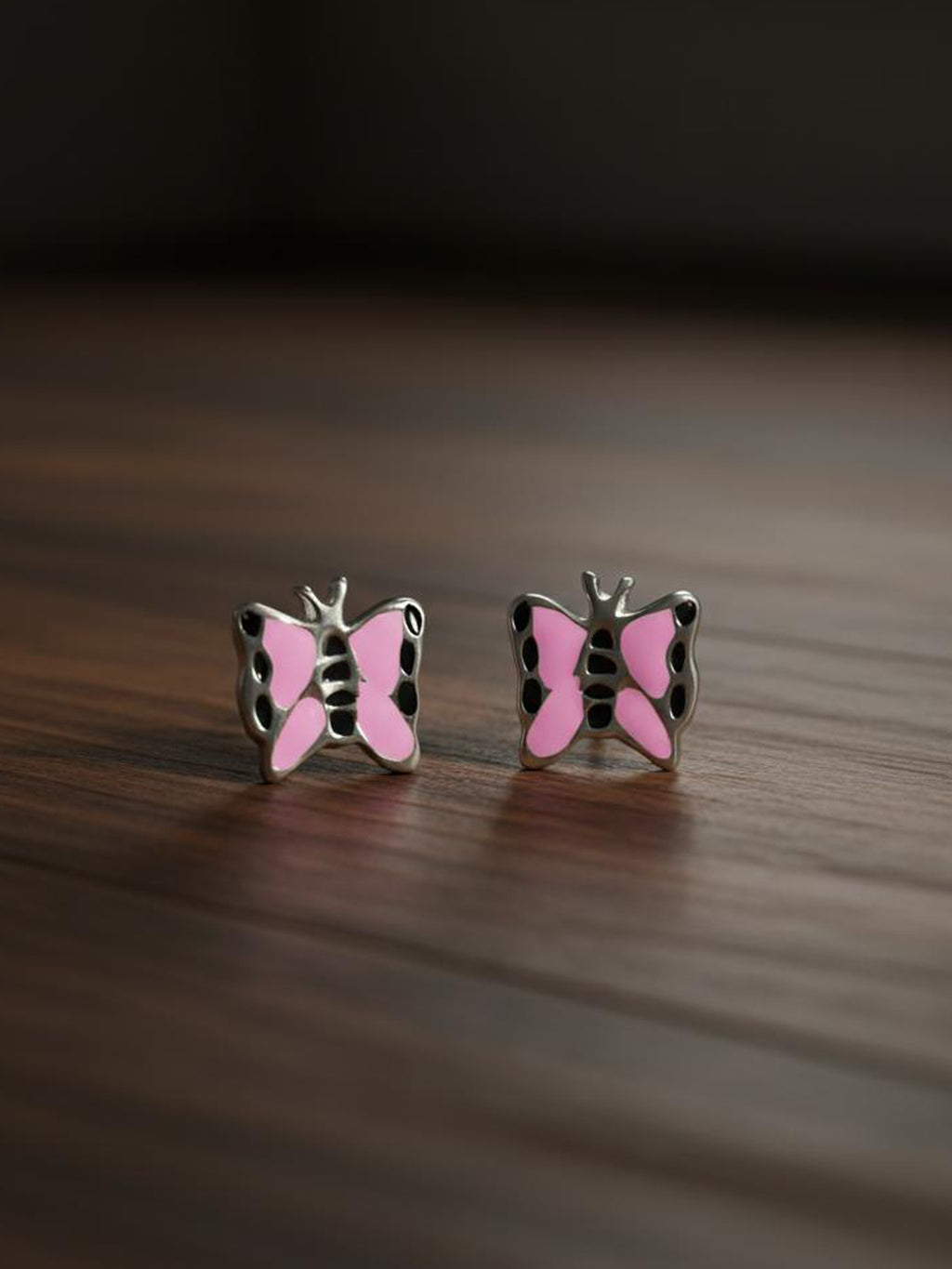 Papillon Enamel Studs