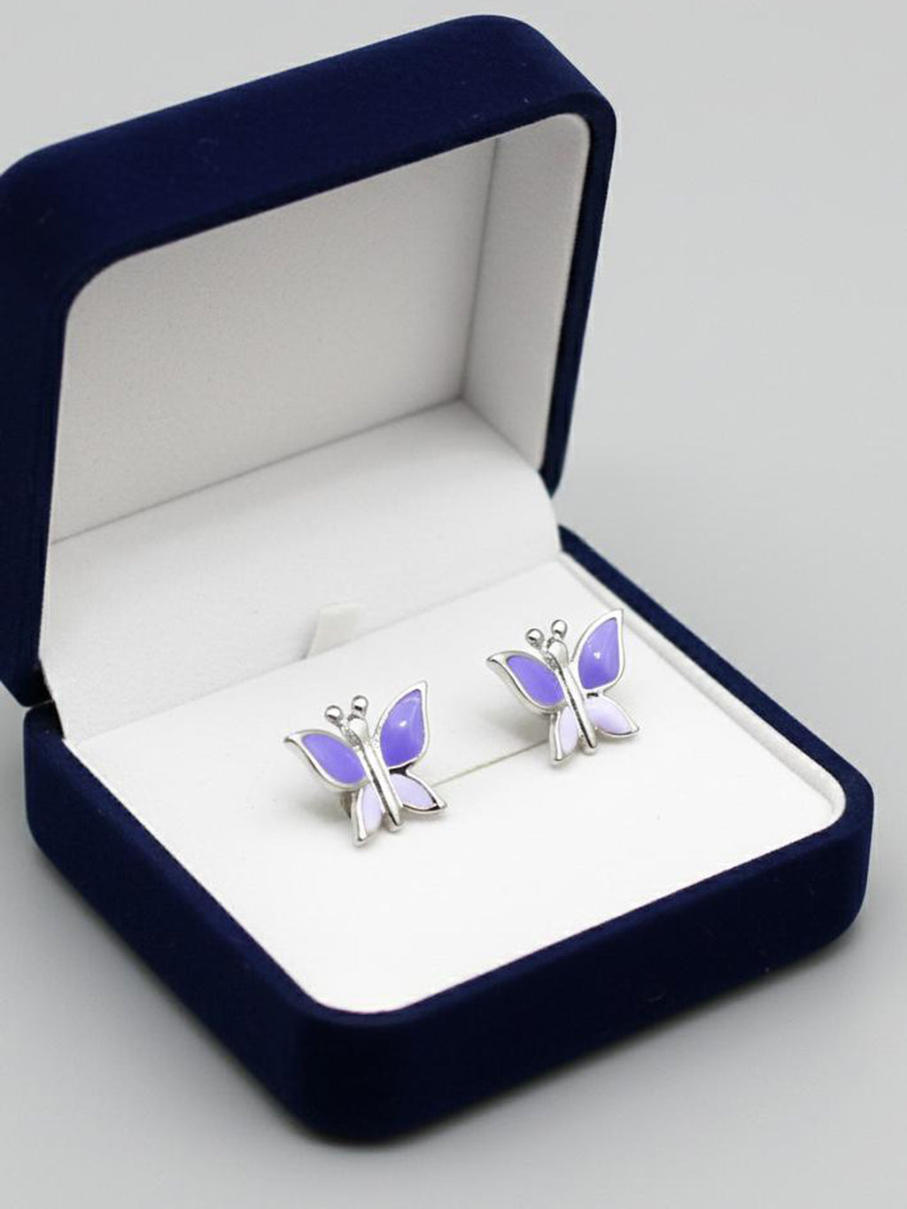 Fluttering Butterfly Enamel Studs