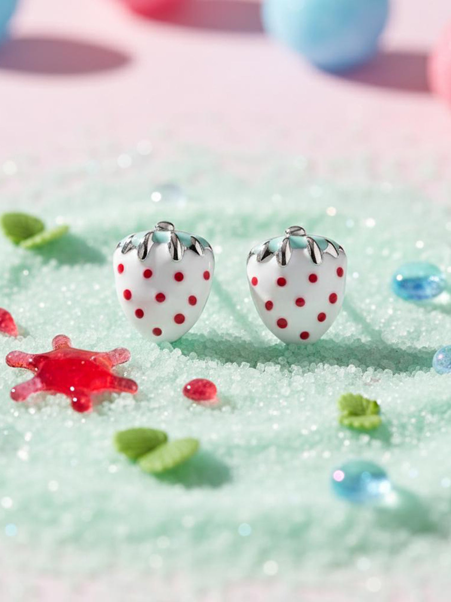 Enamel Ambrosia Berry Studs