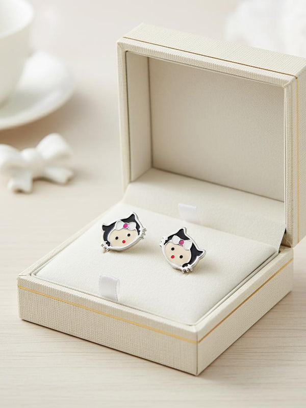 Bowed Kitten Studs