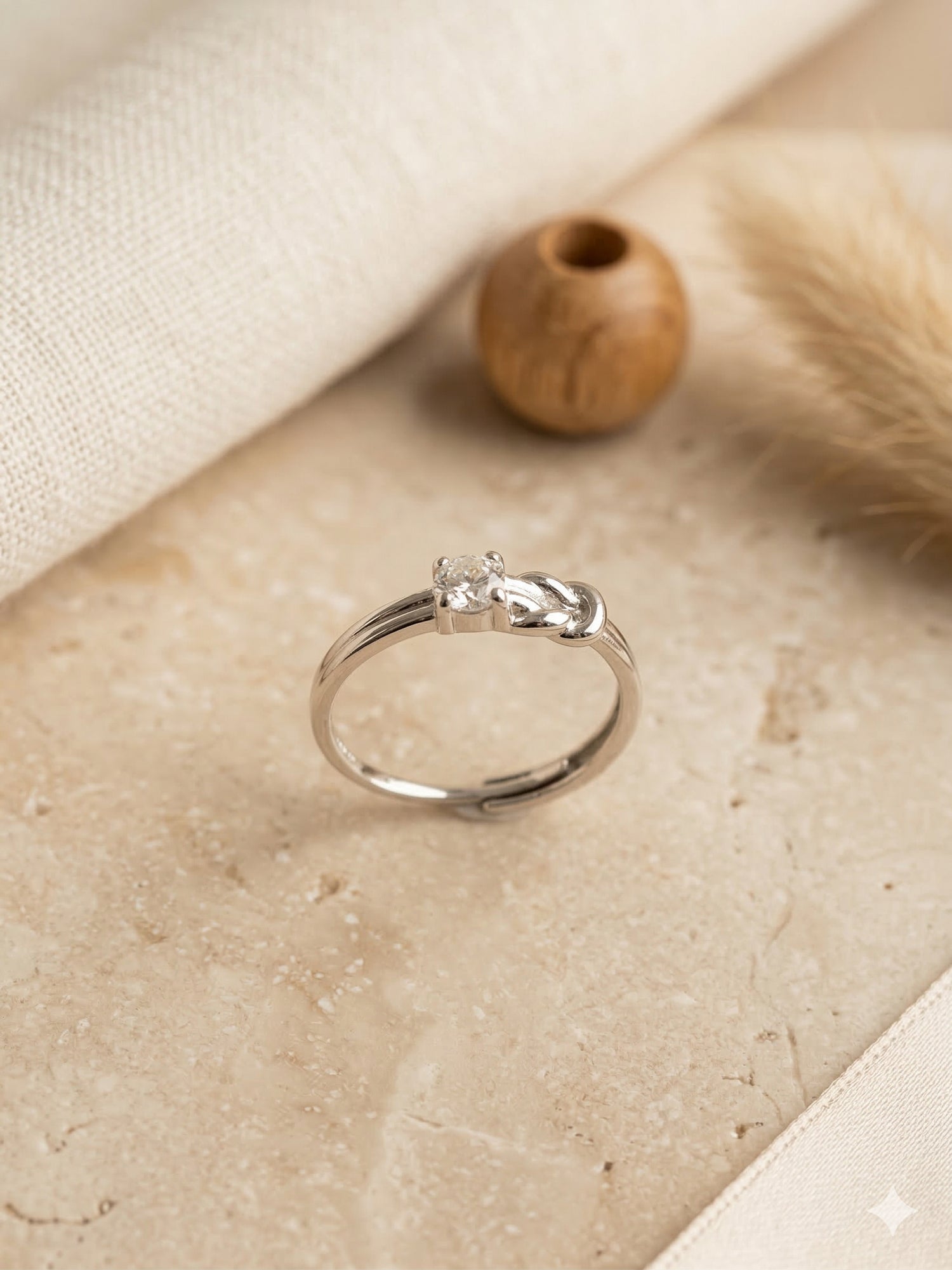 Entwined Solitaire Ring