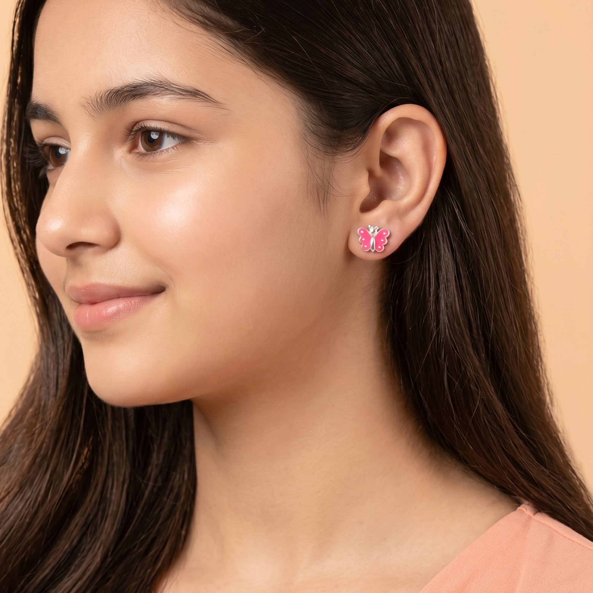Enamel Butterfly Studs