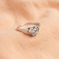 Radiant Heart Solitaire Ring