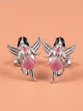 Silver Whimsical Fairy Studs
