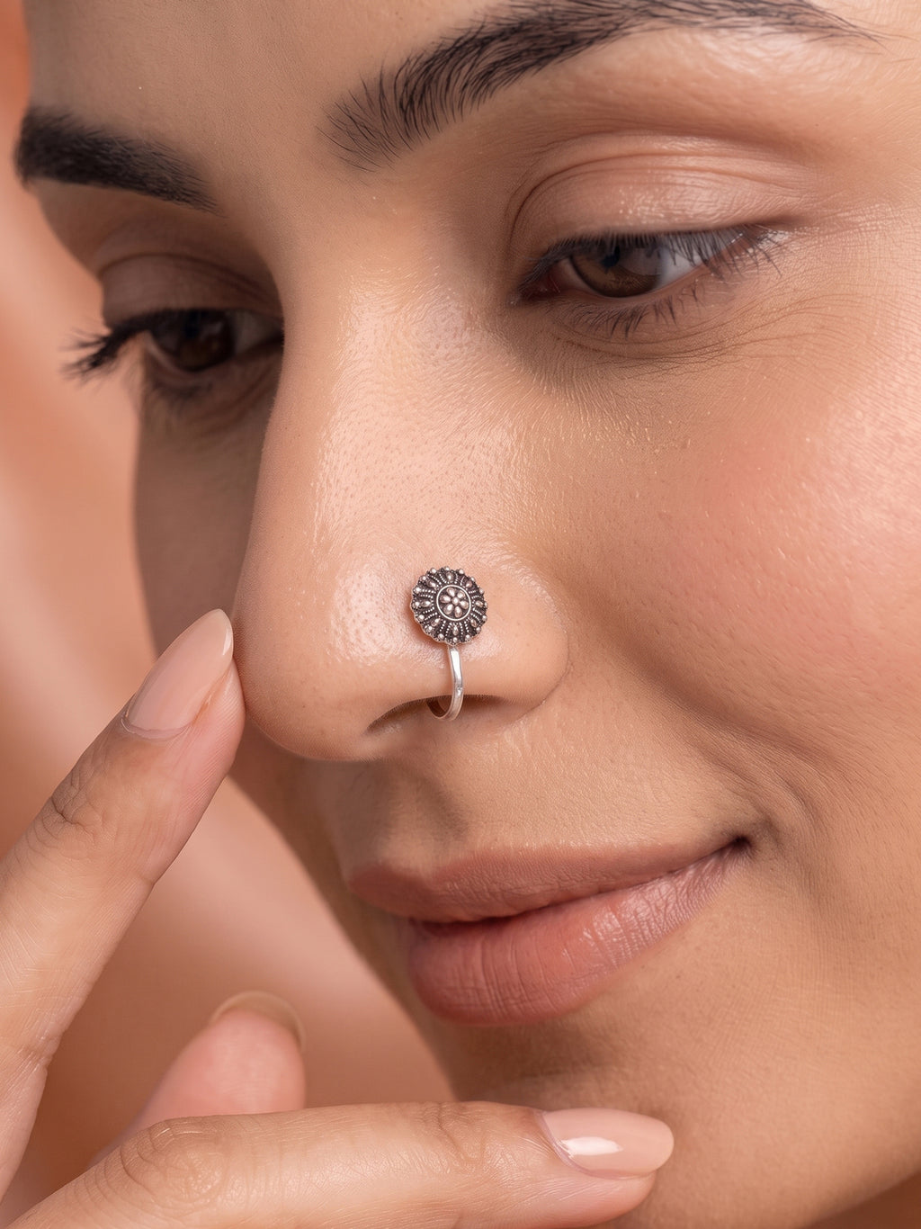 Vintage Sunburst Clip-On Nose Ring