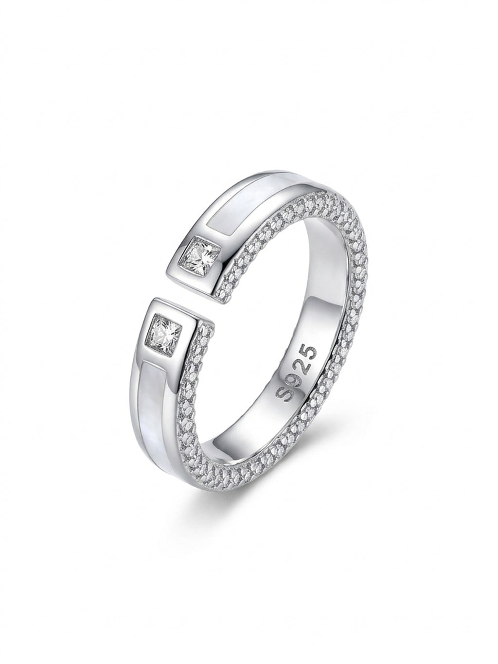 Mosaic Shimmer Adjustable Ring
