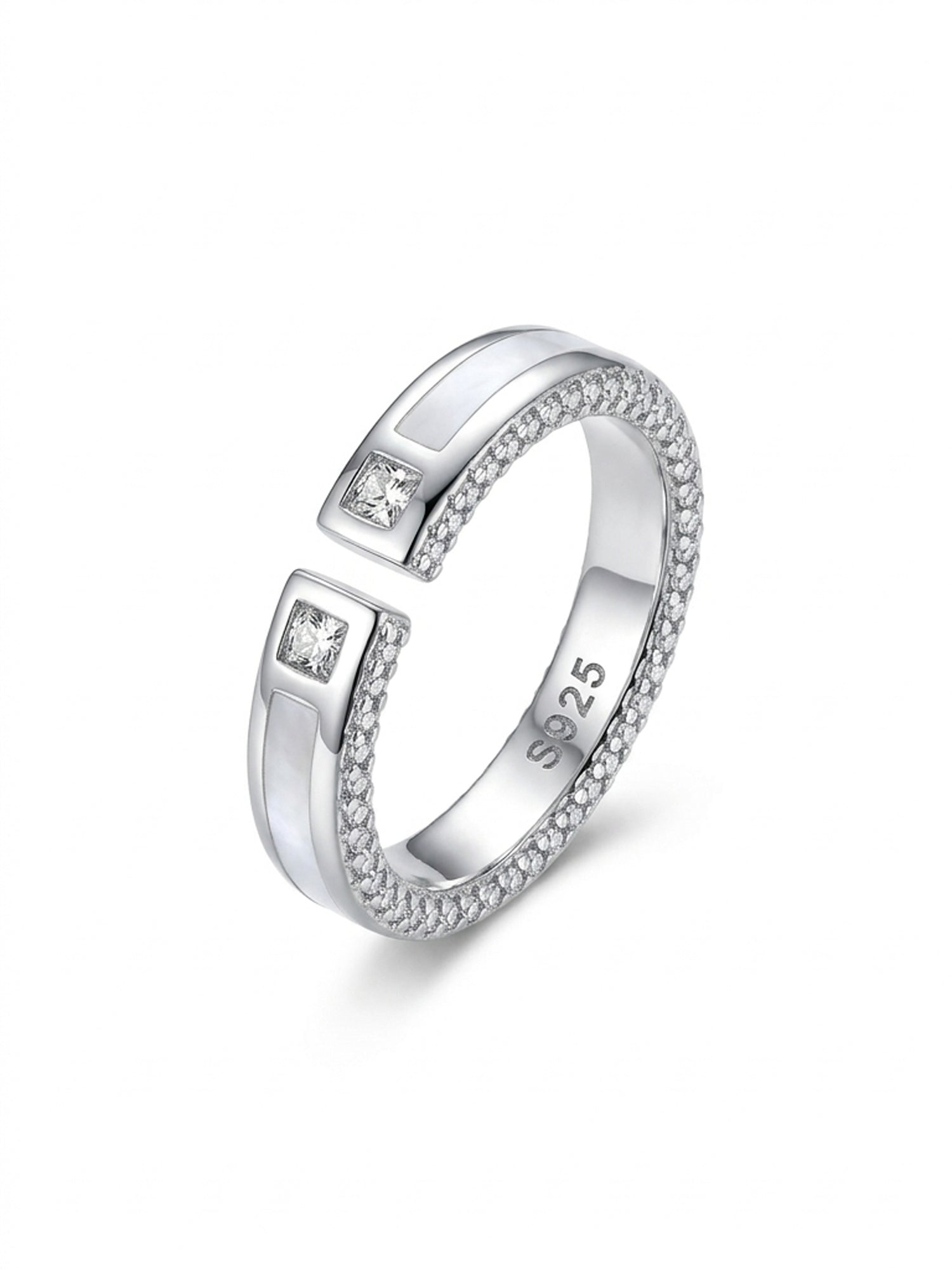 Mosaic Shimmer Adjustable Ring