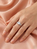 Vintage Scroll Solitaire Ring