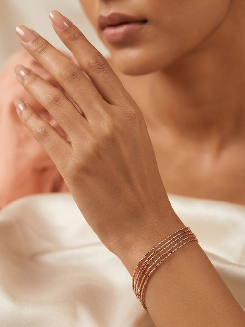 Roseate Intricate Multi-Strand Mesh Bracelet in 925 sterling silver — 925 Siller