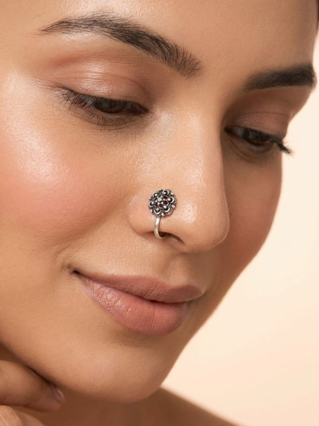 Braided Blossom Nose Pin