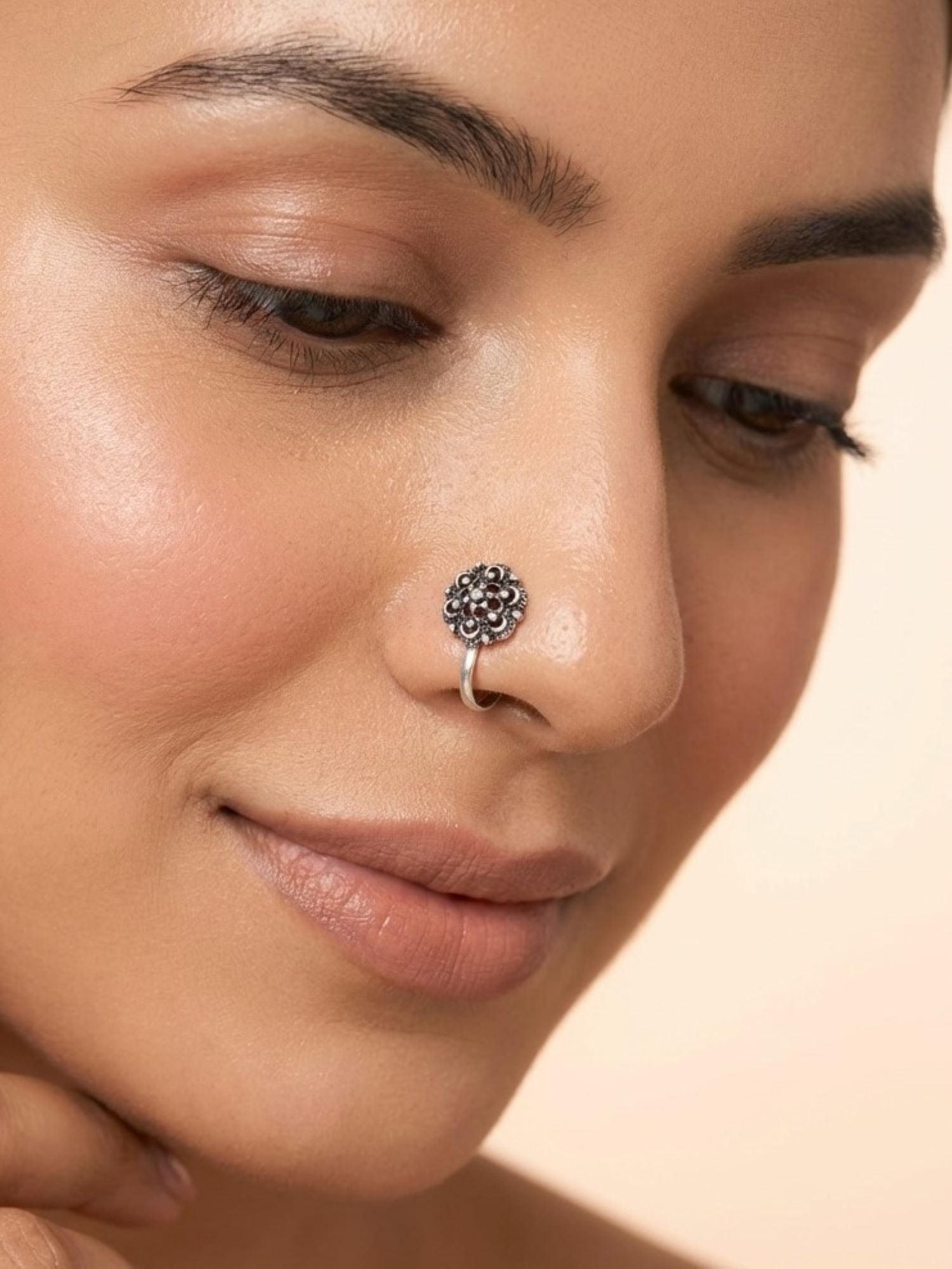 Braided Blossom Nose Pin