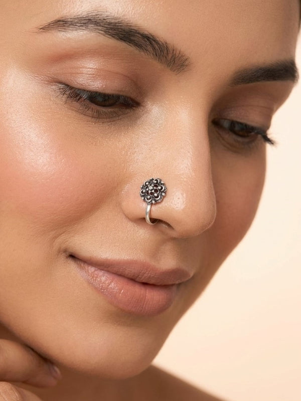 Braided Blossom Nose Pin