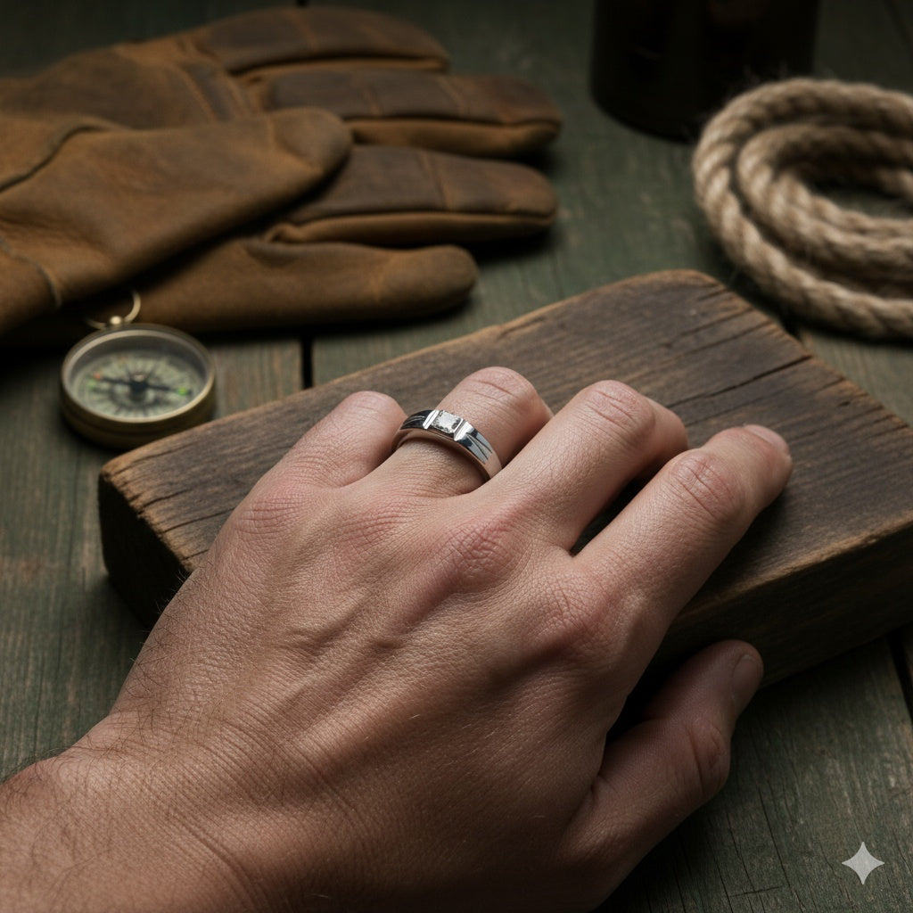 Monarch Square Men's Ring