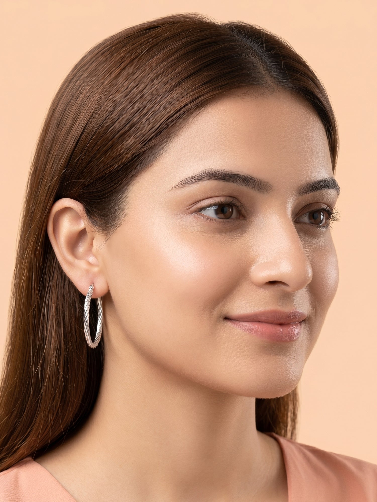 Twisted Rope Open Hoops
