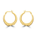 Gilded Floral Hoops