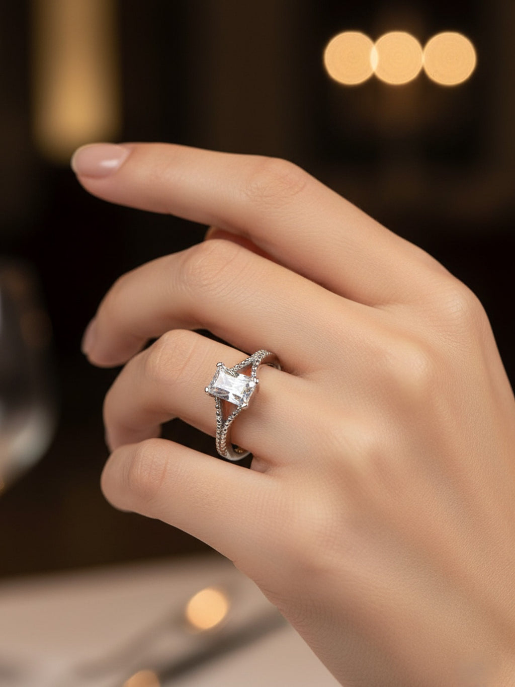 Radiant Solitaire Ring