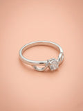 Entwined Ribbon Solitaire Ring