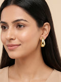 Gilded Mirror Teardrop Studs