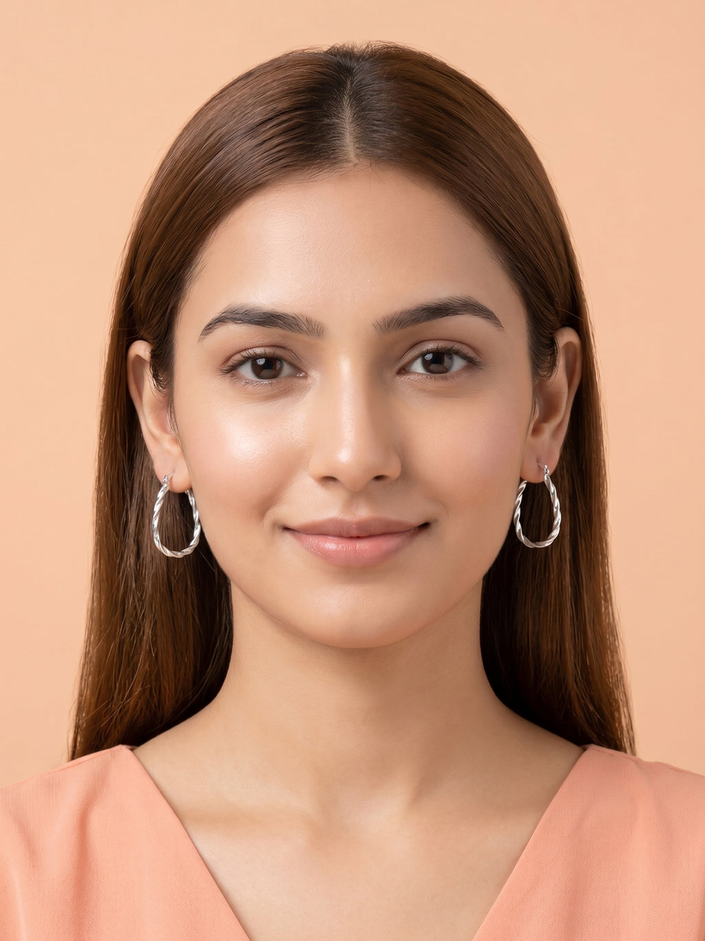 Twisted Teardrop Hoop Earrings