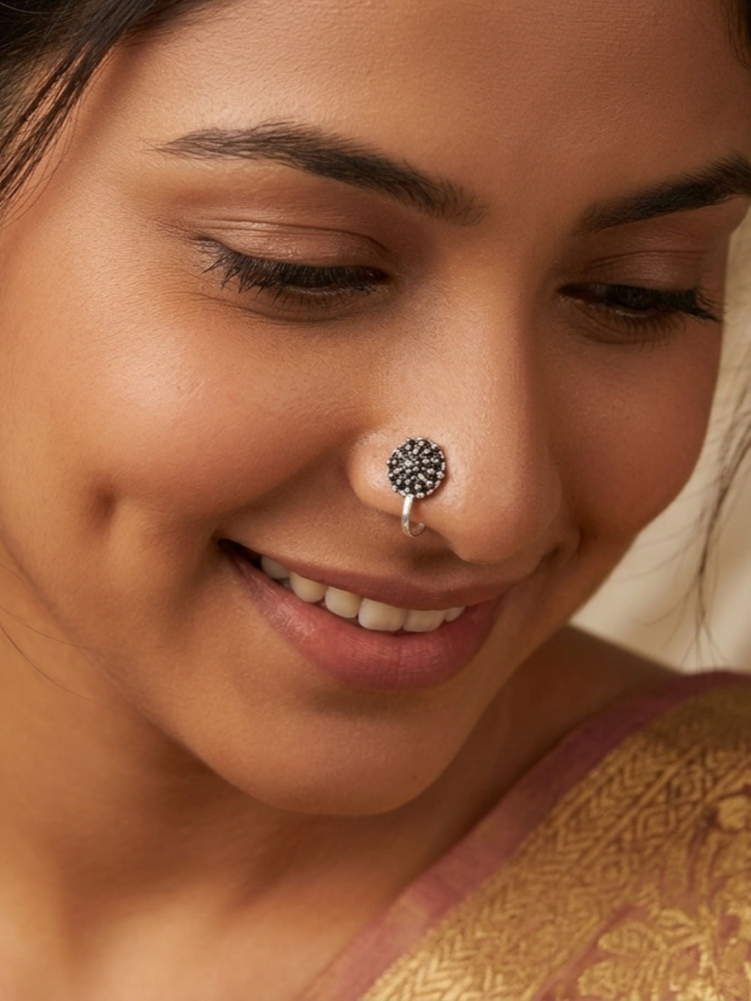 Textured Orb Nose Pin
