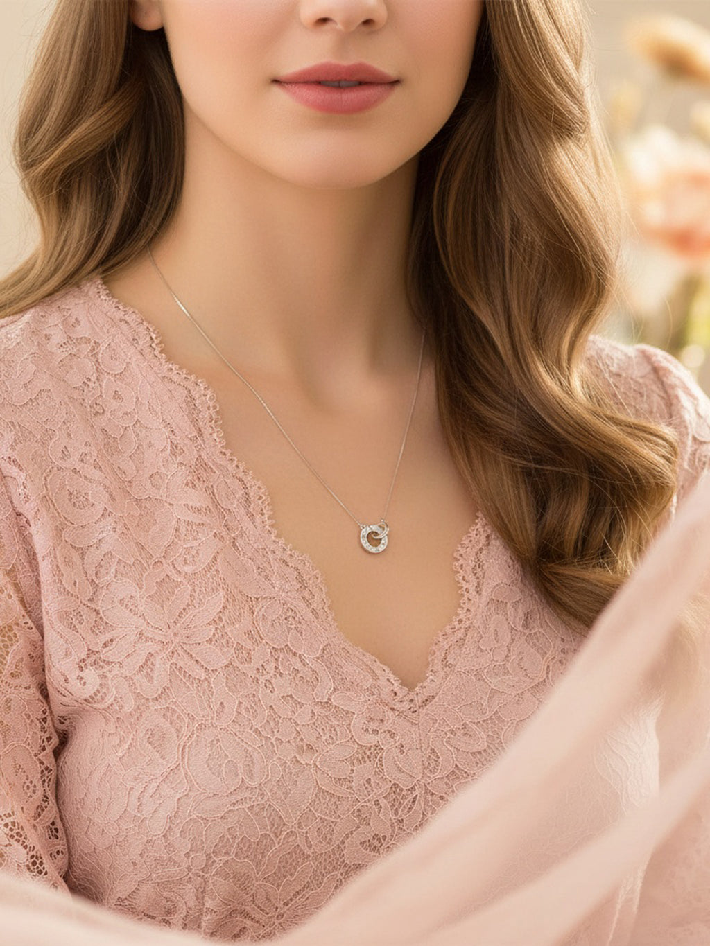 Eternal Orbit Rose Pendant