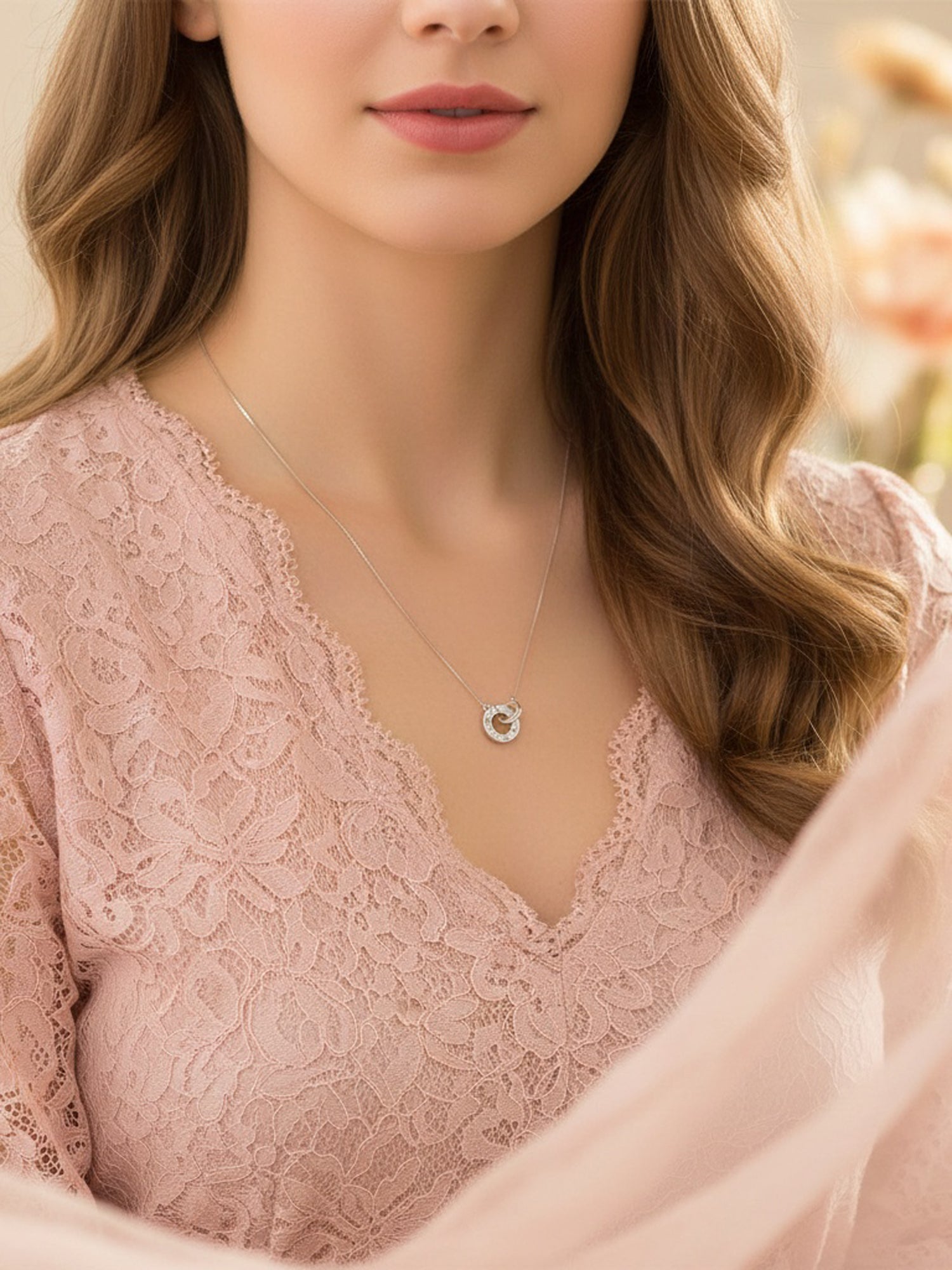 Eternal Orbit Rose Pendant