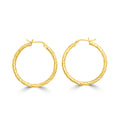 Gilded Helical Hoop Earrings