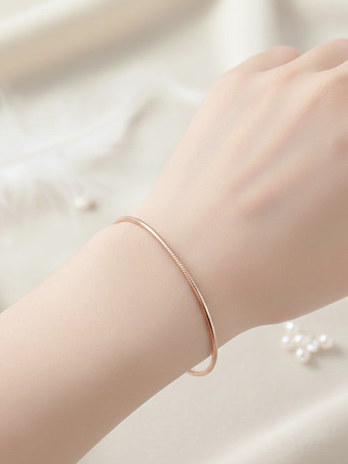 Rose Serpentine Bracelet in 925 sterling silver — 925 Siller