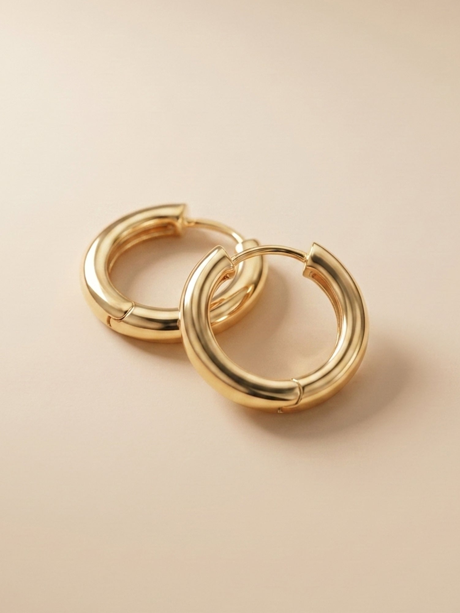 Gilded Ribbon Hoops