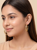 Diamond-Cut Tube Hoop Earrings