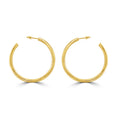 Gilded Minimalist Crescent Hoops