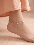 Three-Leaf Clover Charm Anklet