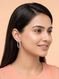 Channel-Set Zirconia Open Hoops